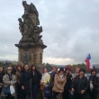 Con el magnfico grupo chileno en el Puente de Carlos de Praga el da 7 de octubre del 2015
